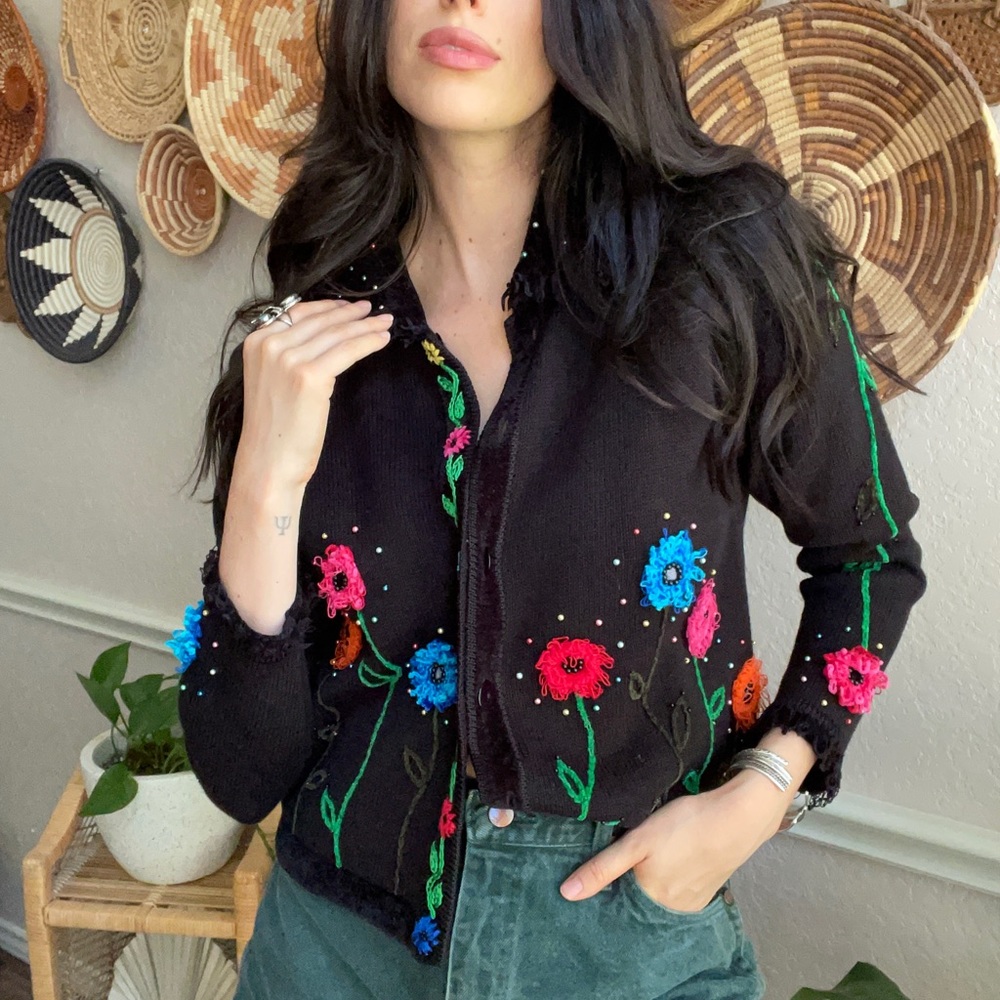 Vintage Flower Cardigan